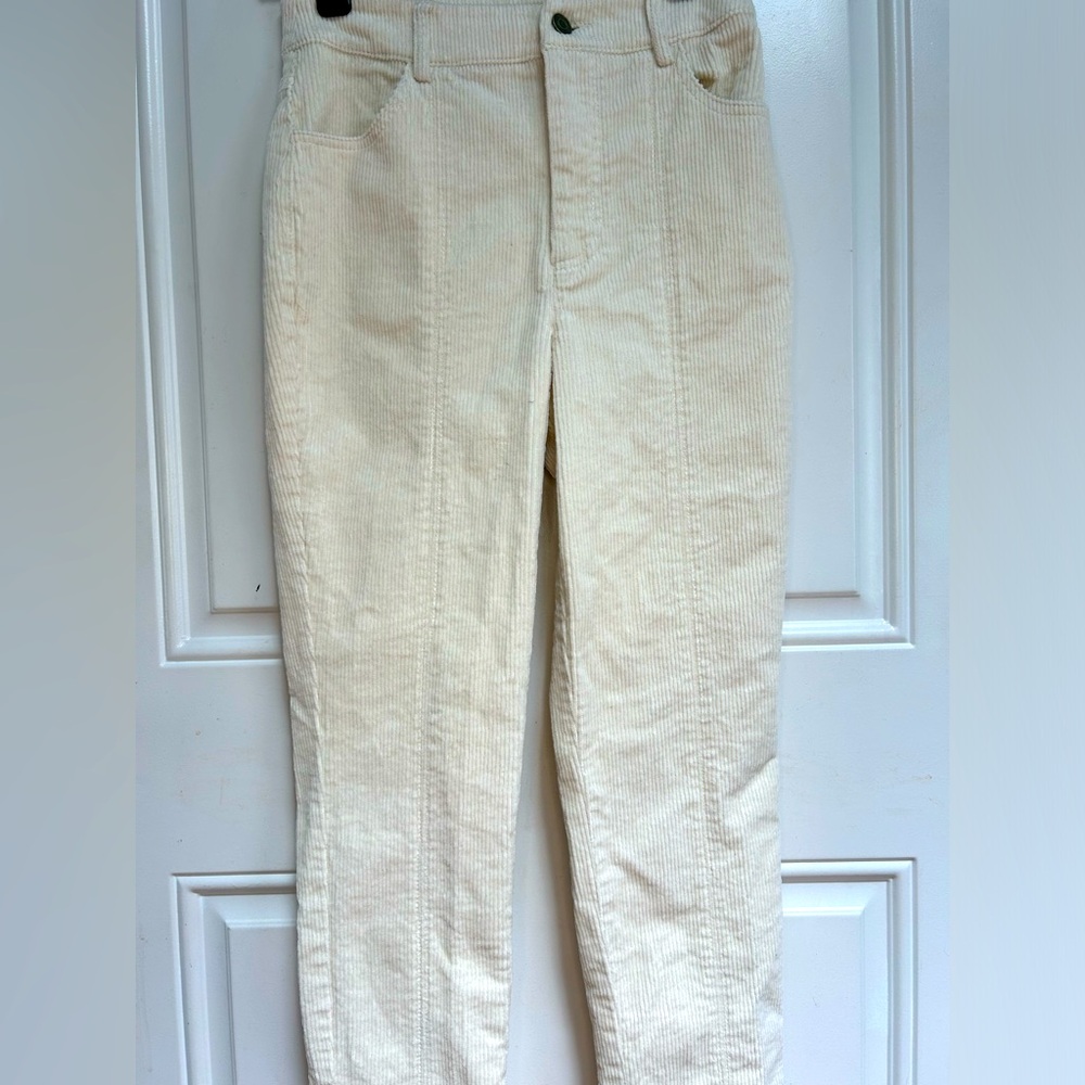 FOREVER 21 small off white ribbed pant